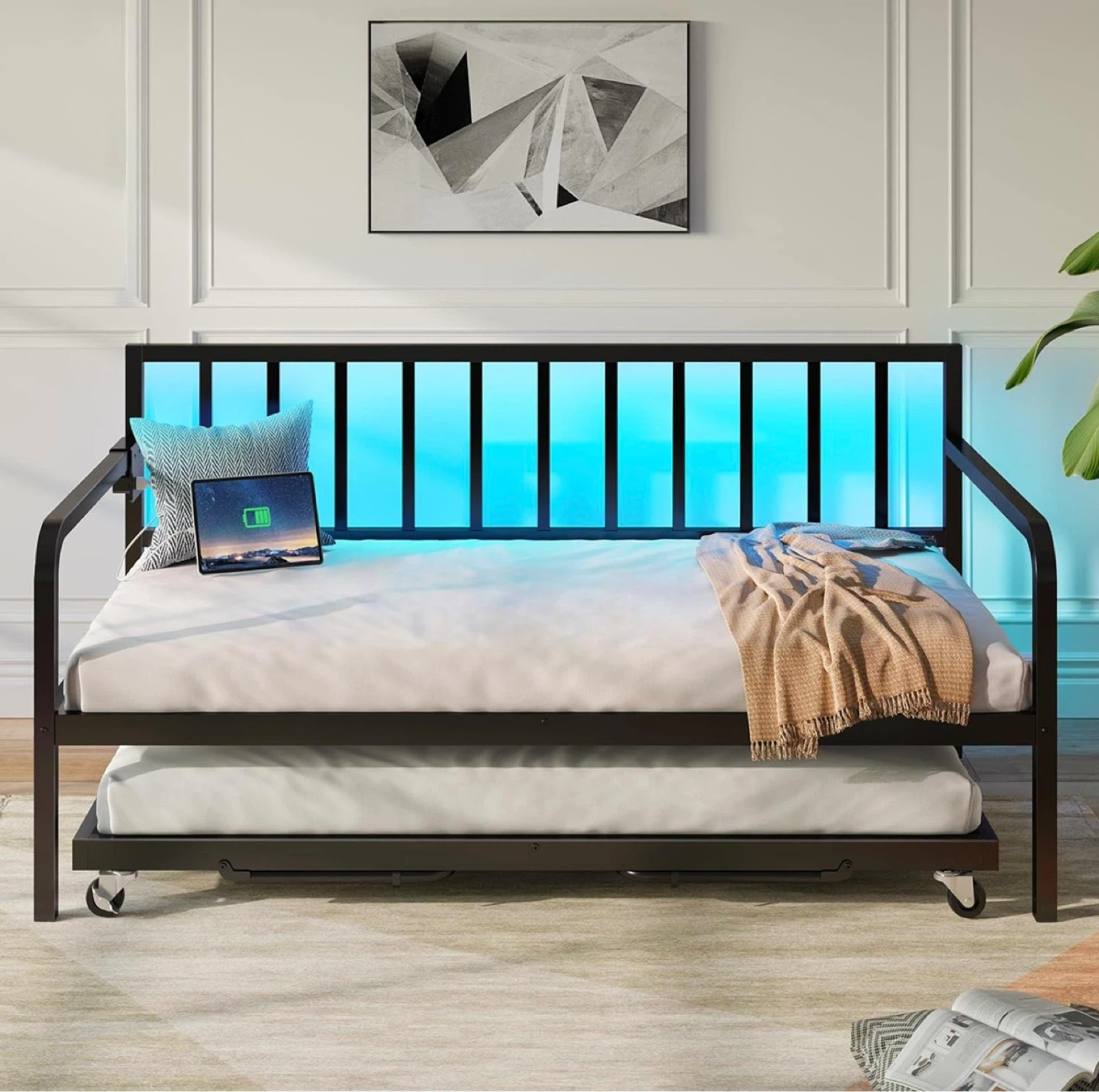 Twin Black Metal Daybed - photo 4