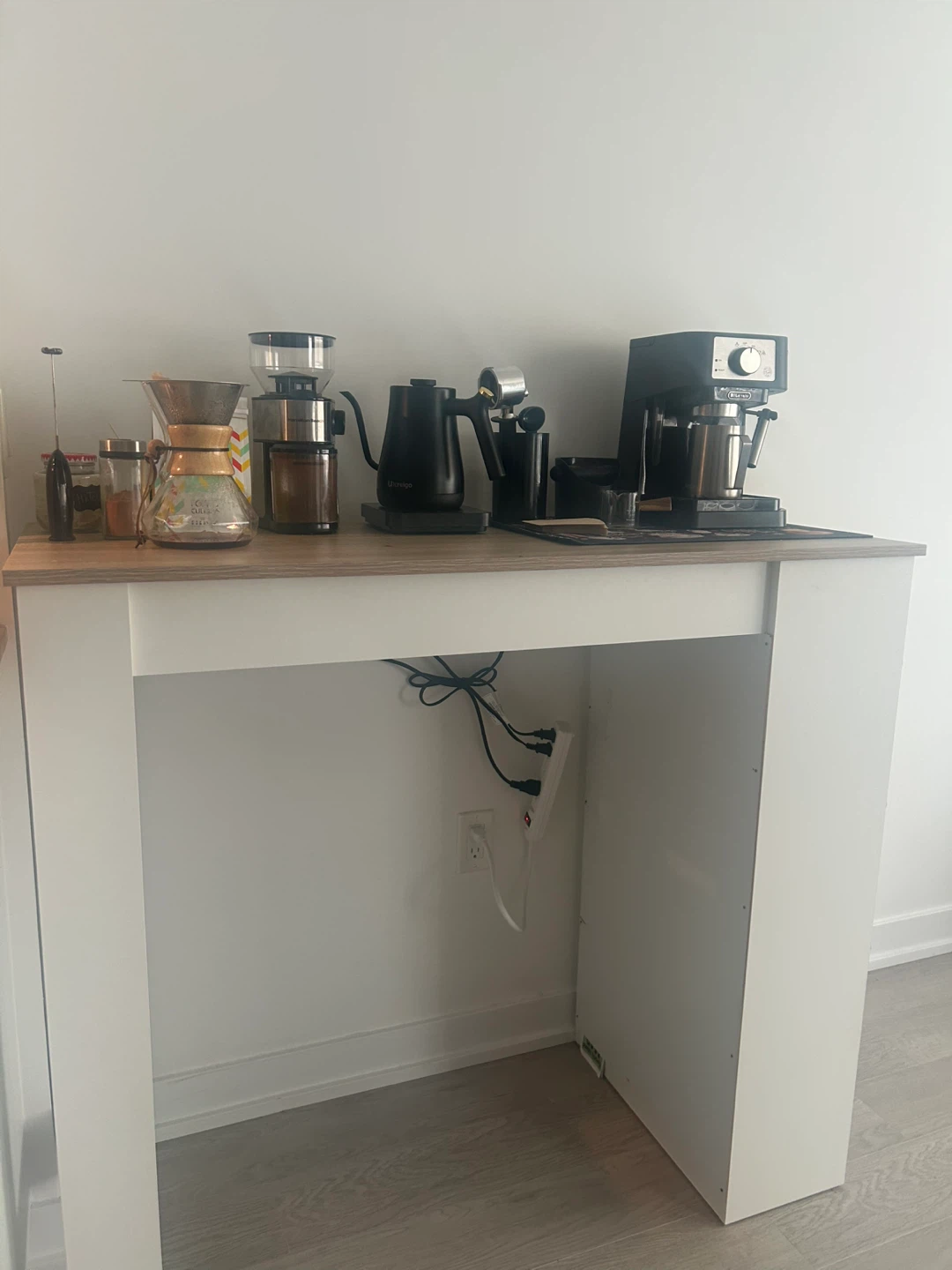 Coffee Bar / Kitchen Island with Storage – Like New - photo 2