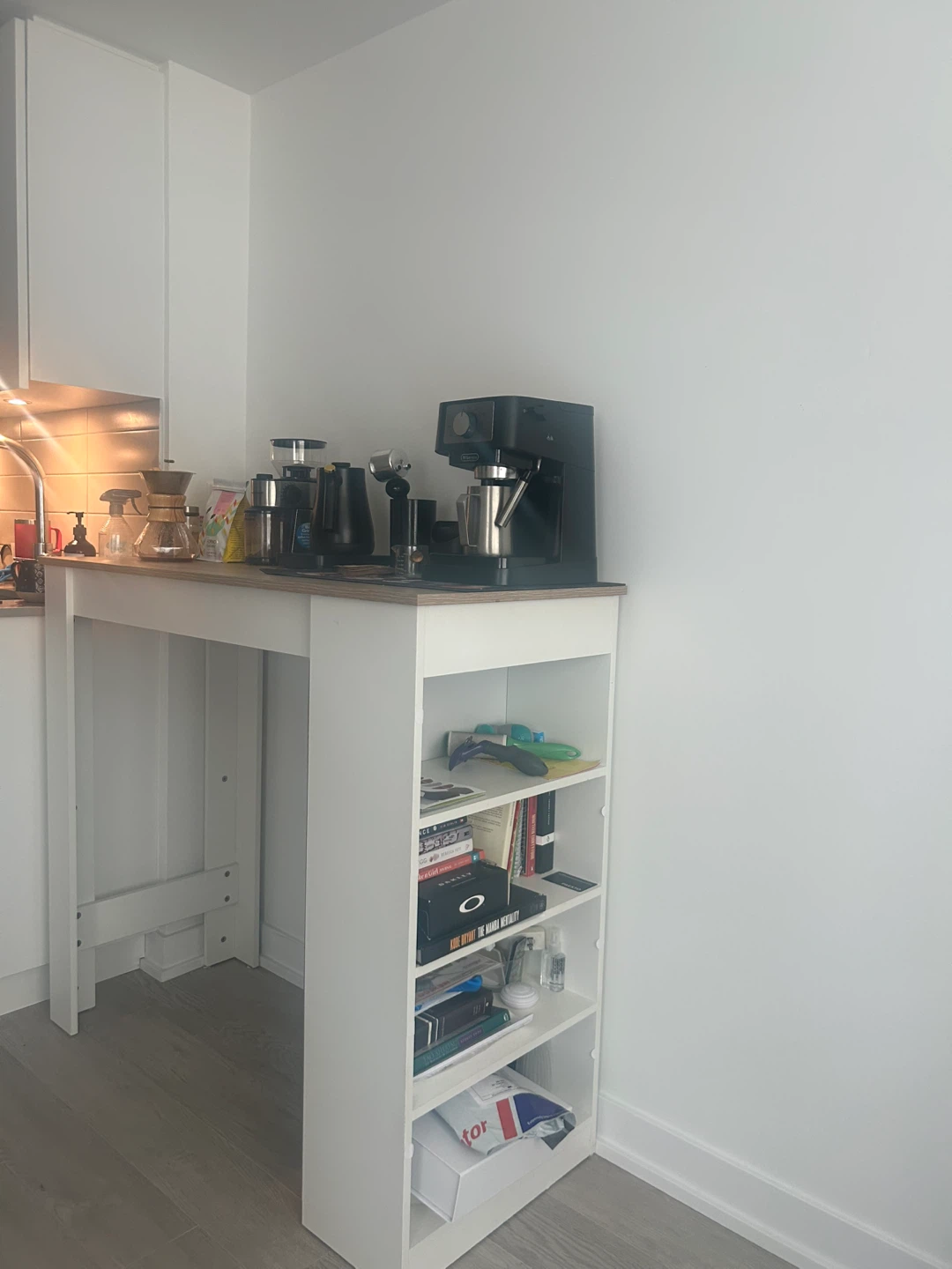 Coffee Bar / Kitchen Island with Storage – Like New