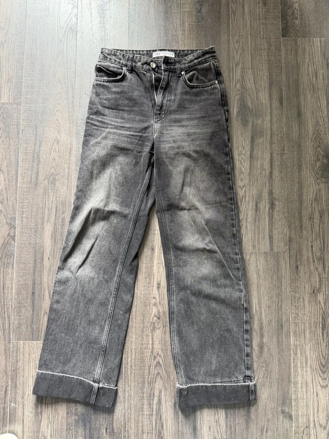 ZARA Women's Grey Denim Jeans Size US 2