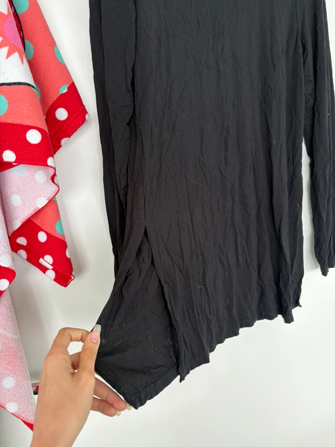 Black Long-Sleeve Turtleneck T-shirt - photo 2