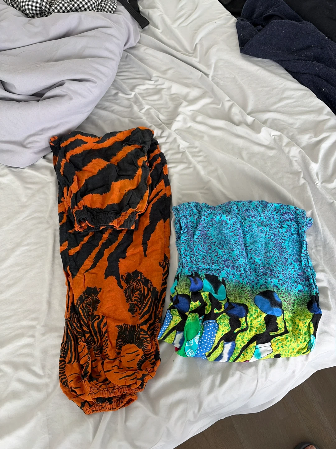 Two Pairs of Patterned Pants