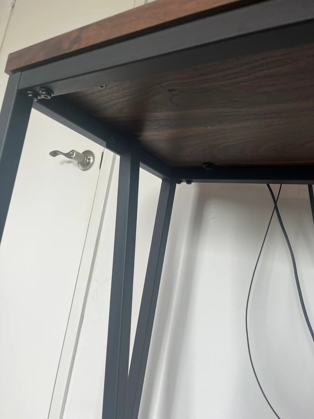 Console Table with Dark Wood Top - photo 5