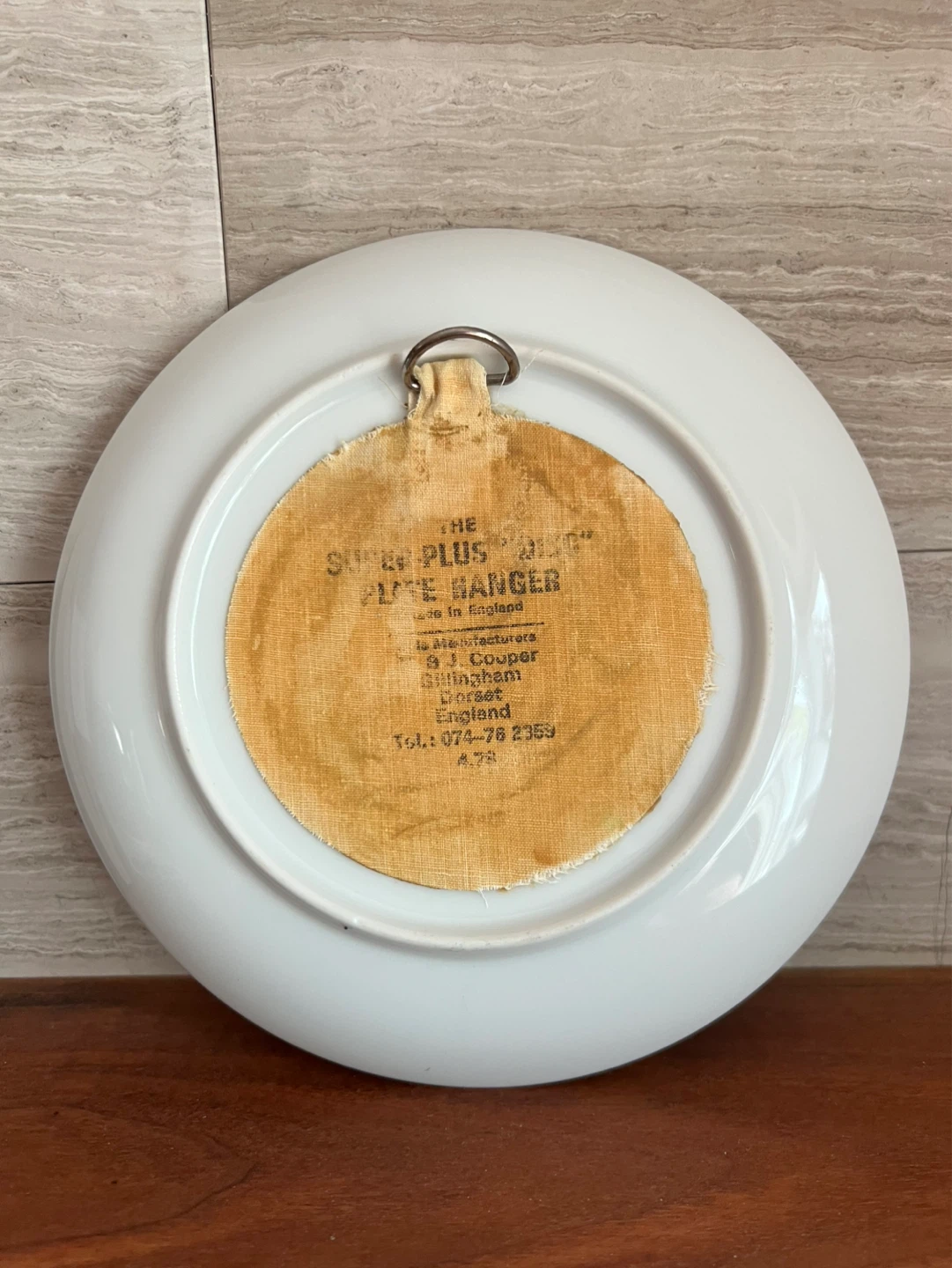 Decorative Plate with Winter Market Scene by E. Barbazon - photo 2