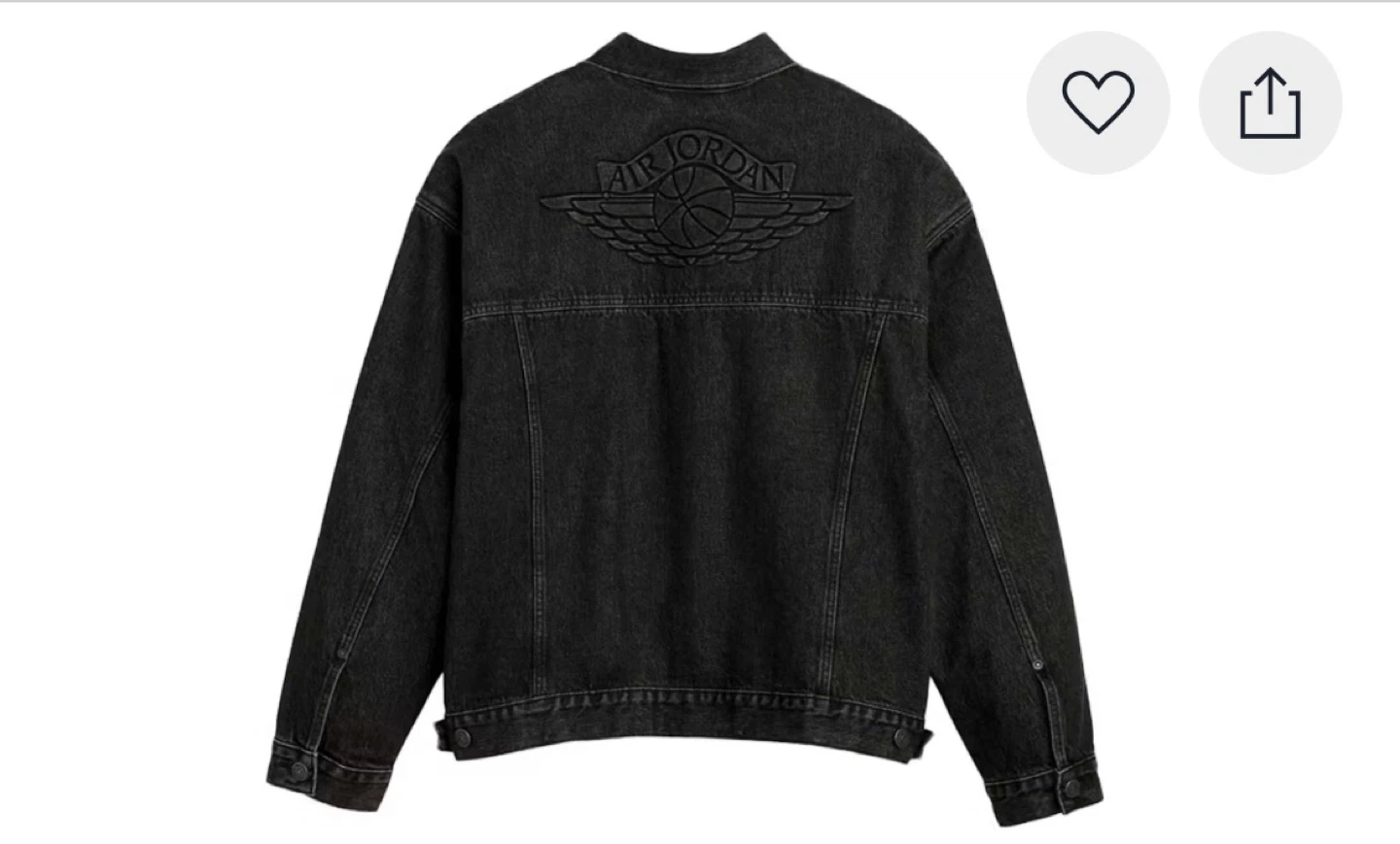 Levi's x Air Jordan Denim Trucker Limited Jacket Black