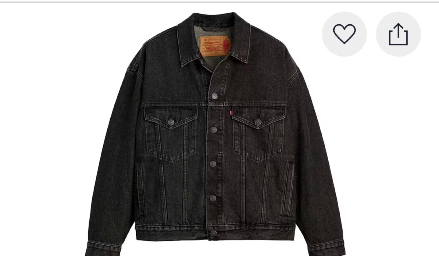 Levi's x Air Jordan Denim Trucker Limited Jacket Black - photo 2