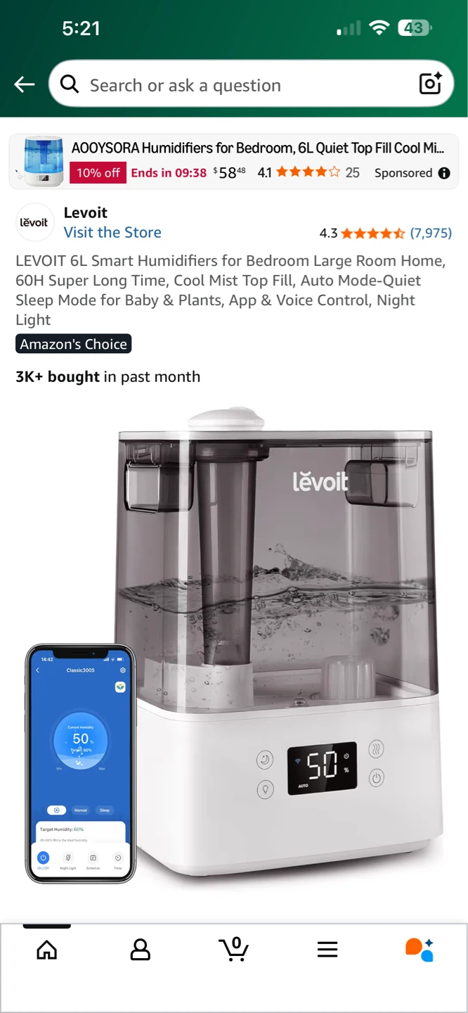 Levoit 6L Smart Humidifier