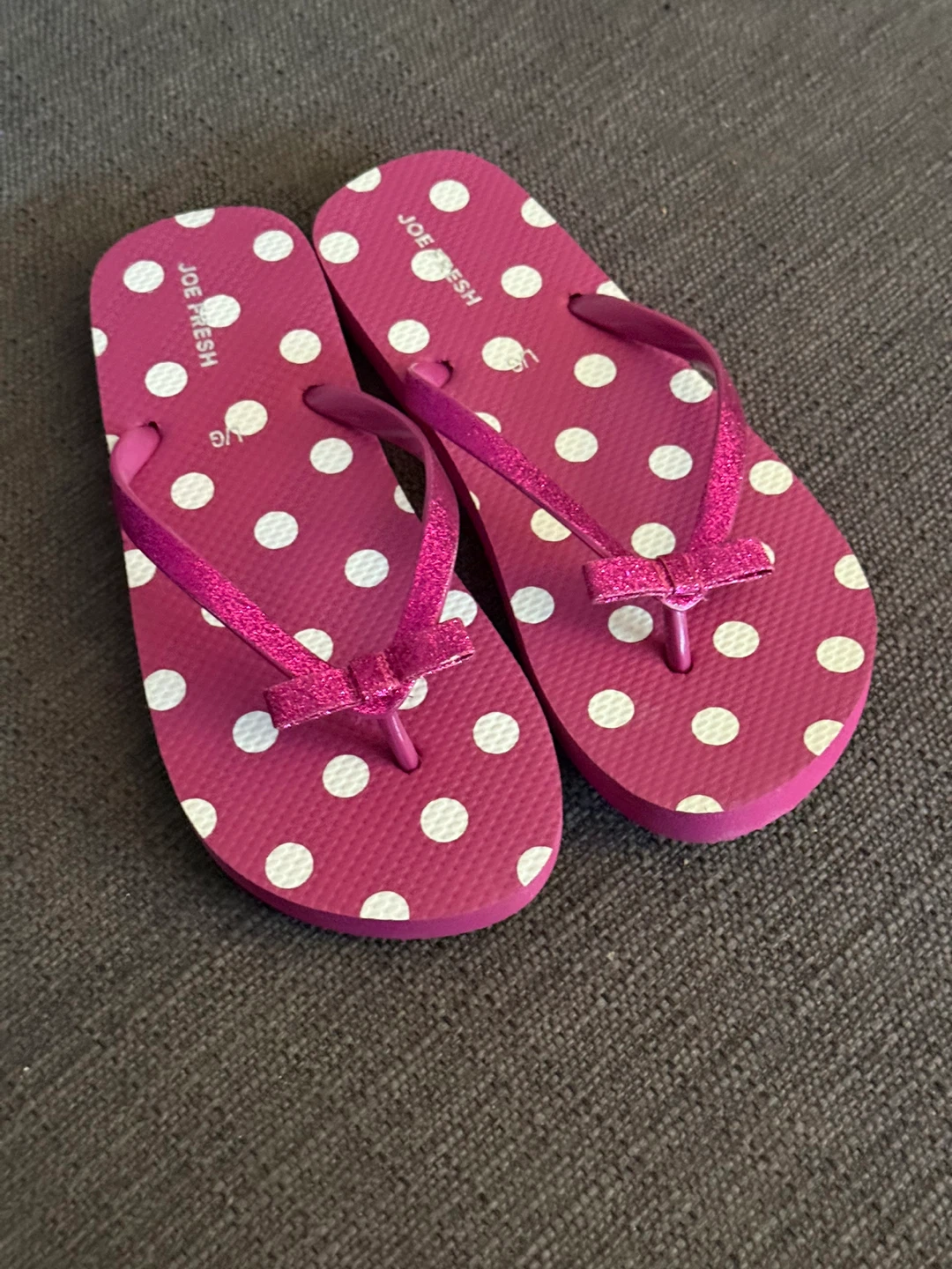 Joe Fresh Pink Polka Dot Flip Flops - photo 2