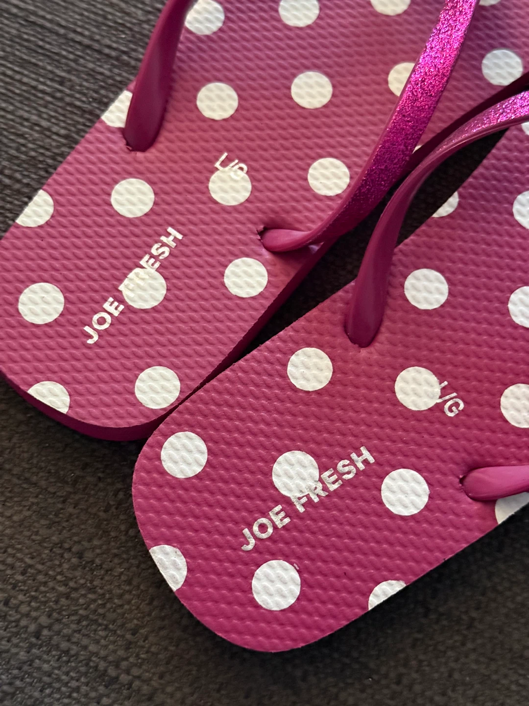 Joe Fresh Pink Polka Dot Flip Flops - photo 3