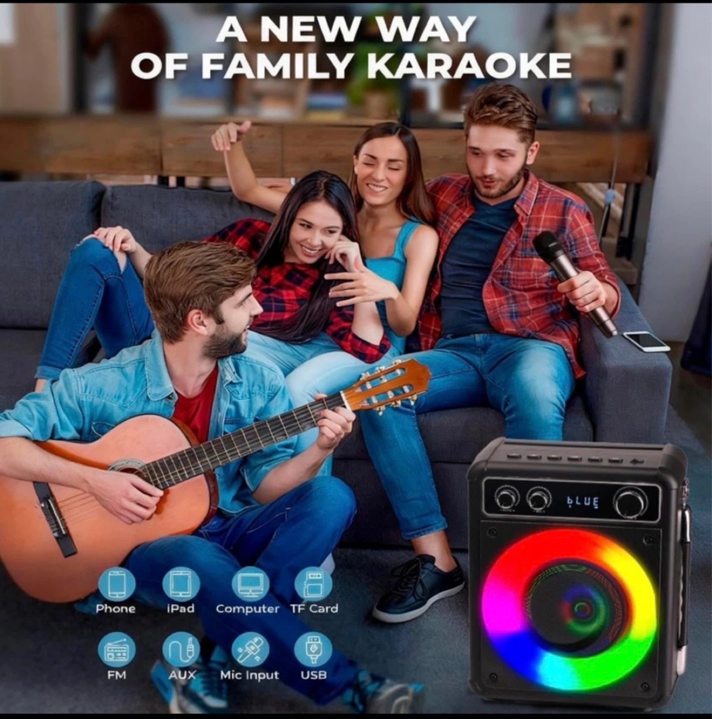 New in Box Karaoke System w/ 2 wireless microphones - photo 2