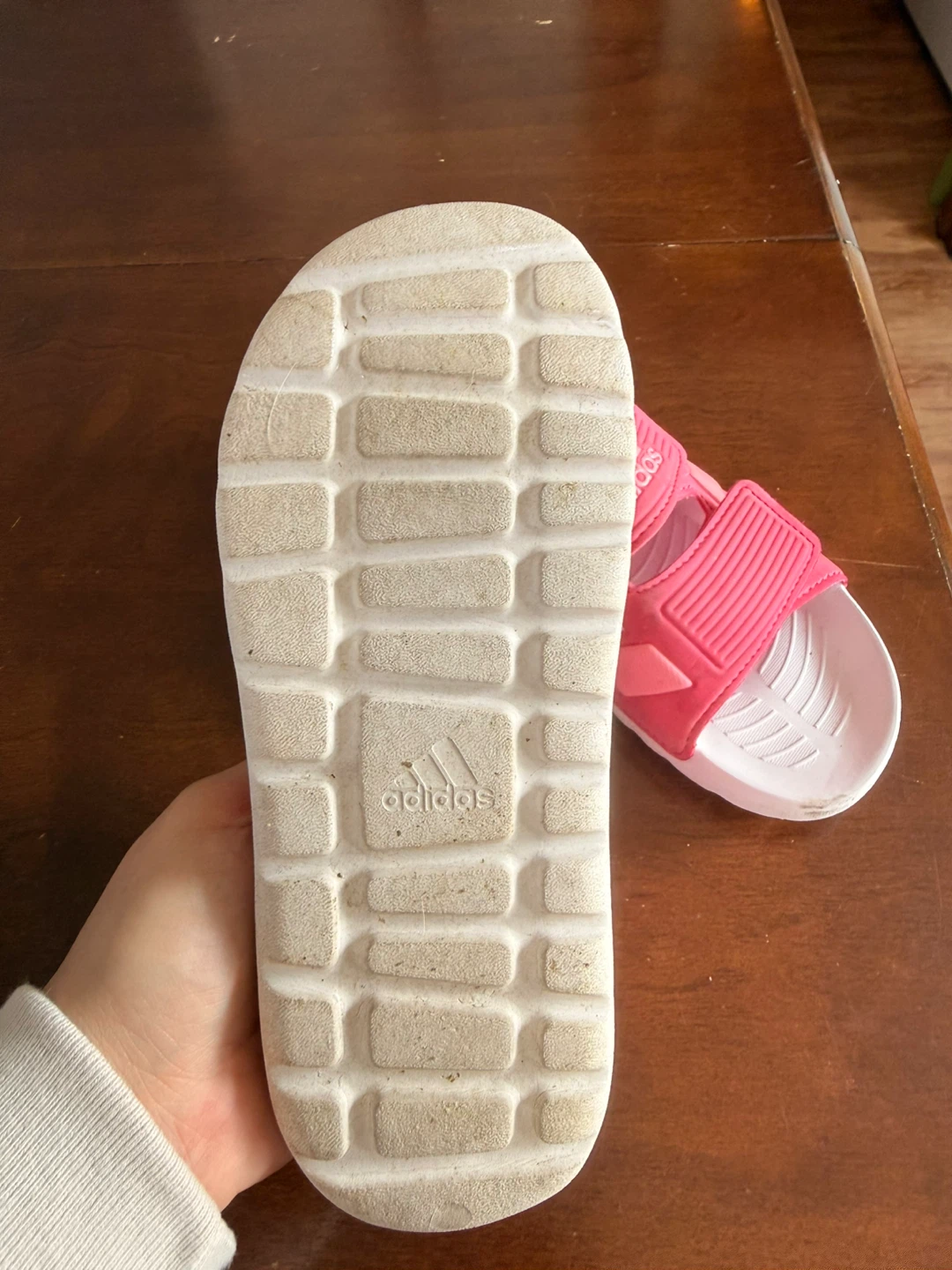 Adidas Pink Kids Sandals Size 2 - photo 2