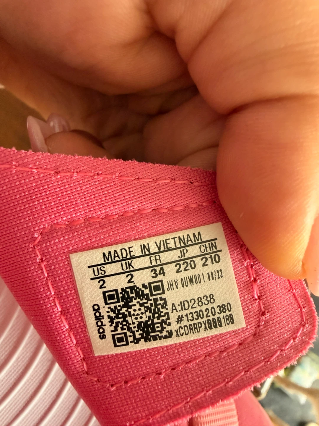 Adidas Pink Kids Sandals Size 2 - photo 3