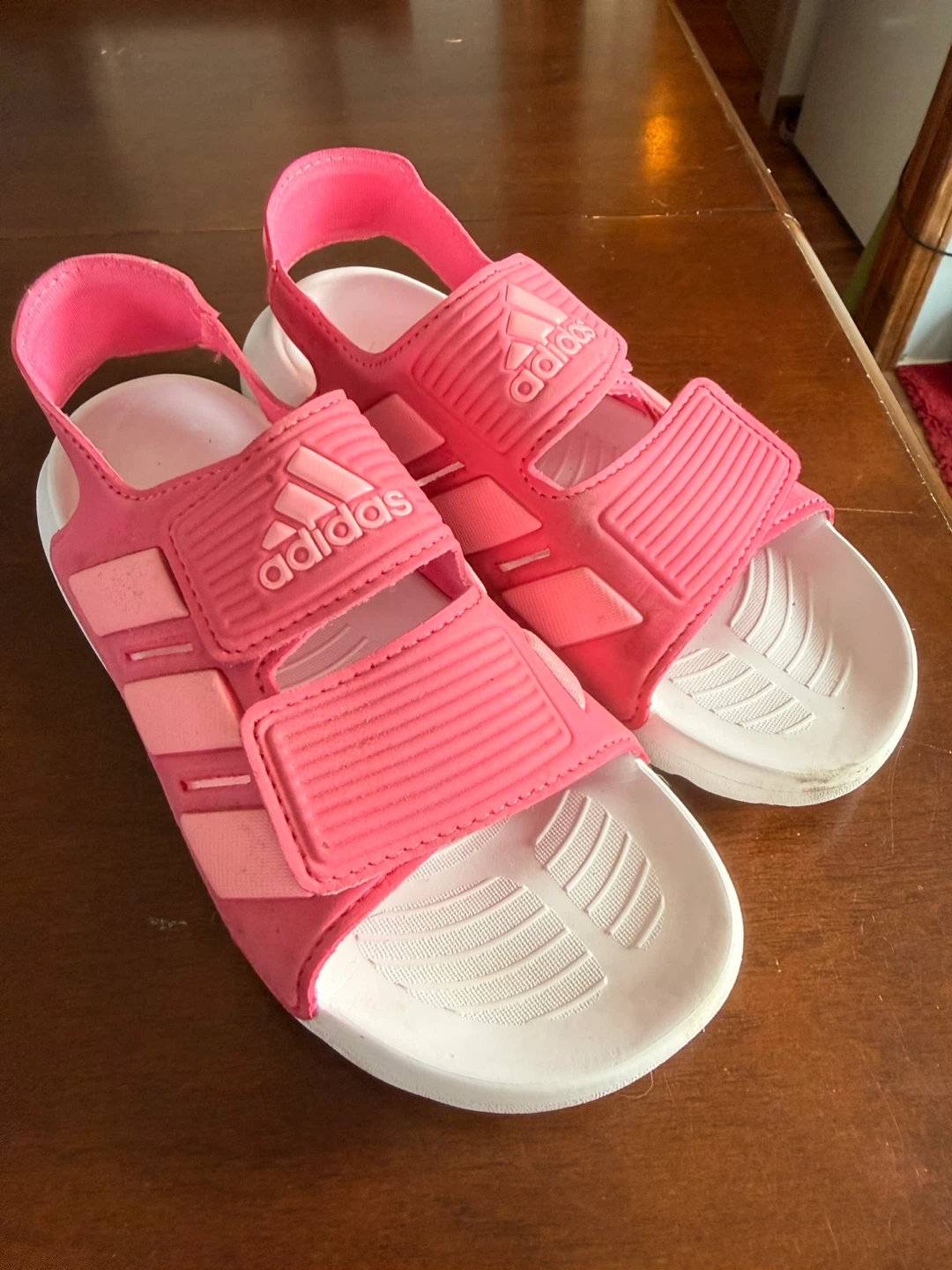 Adidas Pink Kids Sandals Size 2