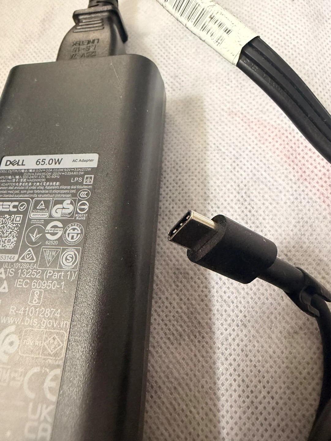 Dell 65W USB-C AC Adapter Charger