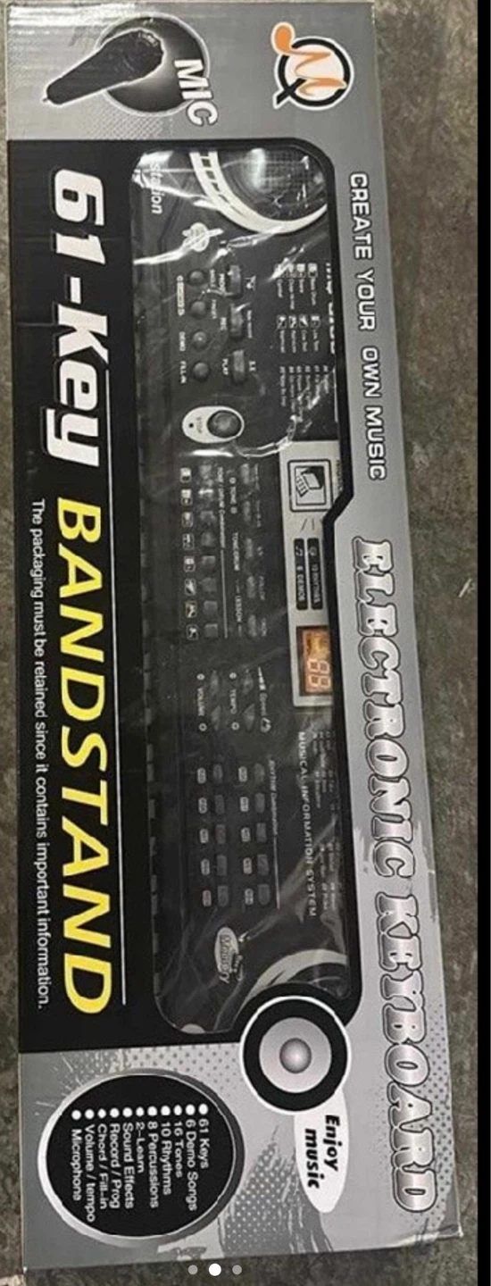 New in Box 61 Key Piano Keyboard for Beginners w/ mic - photo 2