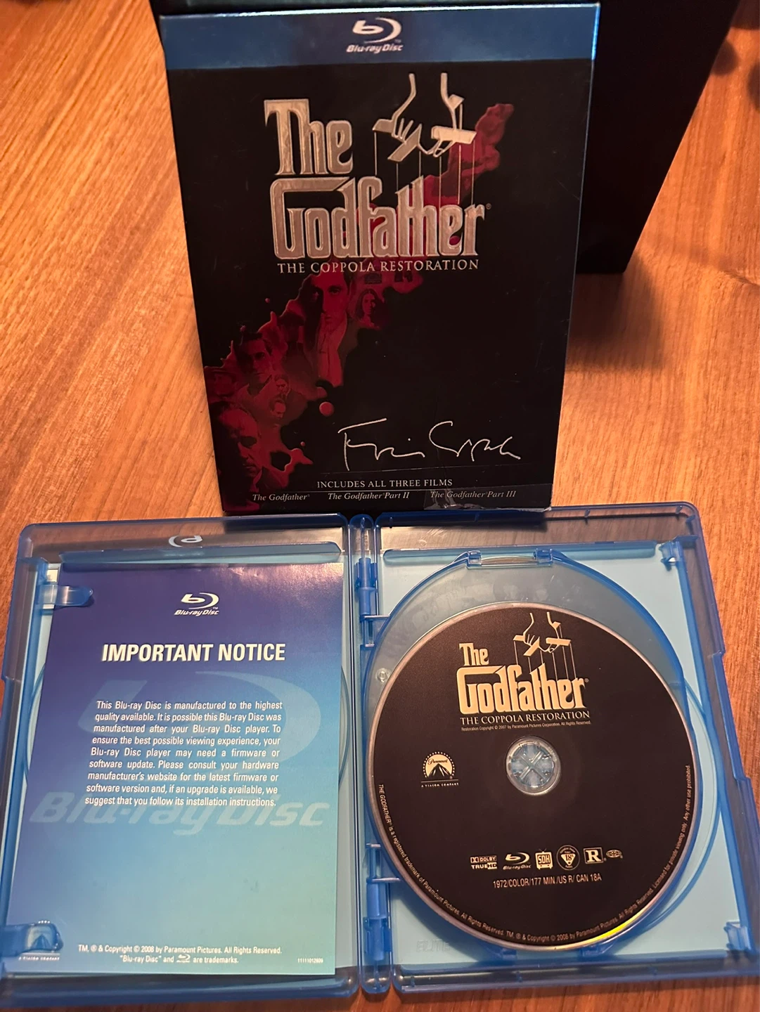 The Godfather Trilogy The Coppola Restoration Blu-ray - photo 2