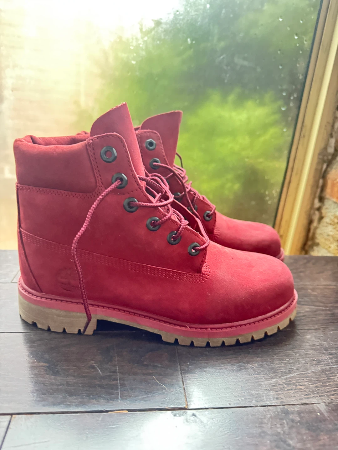 Timberland Red Suede Boots size US 5.5 - photo 4