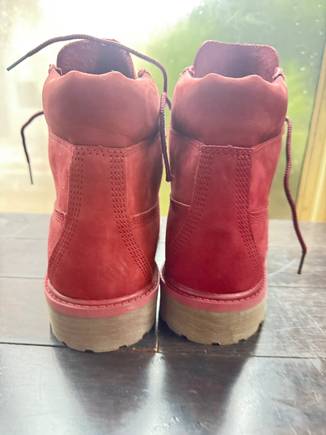 Timberland Red Suede Boots size US 5.5 - photo 5