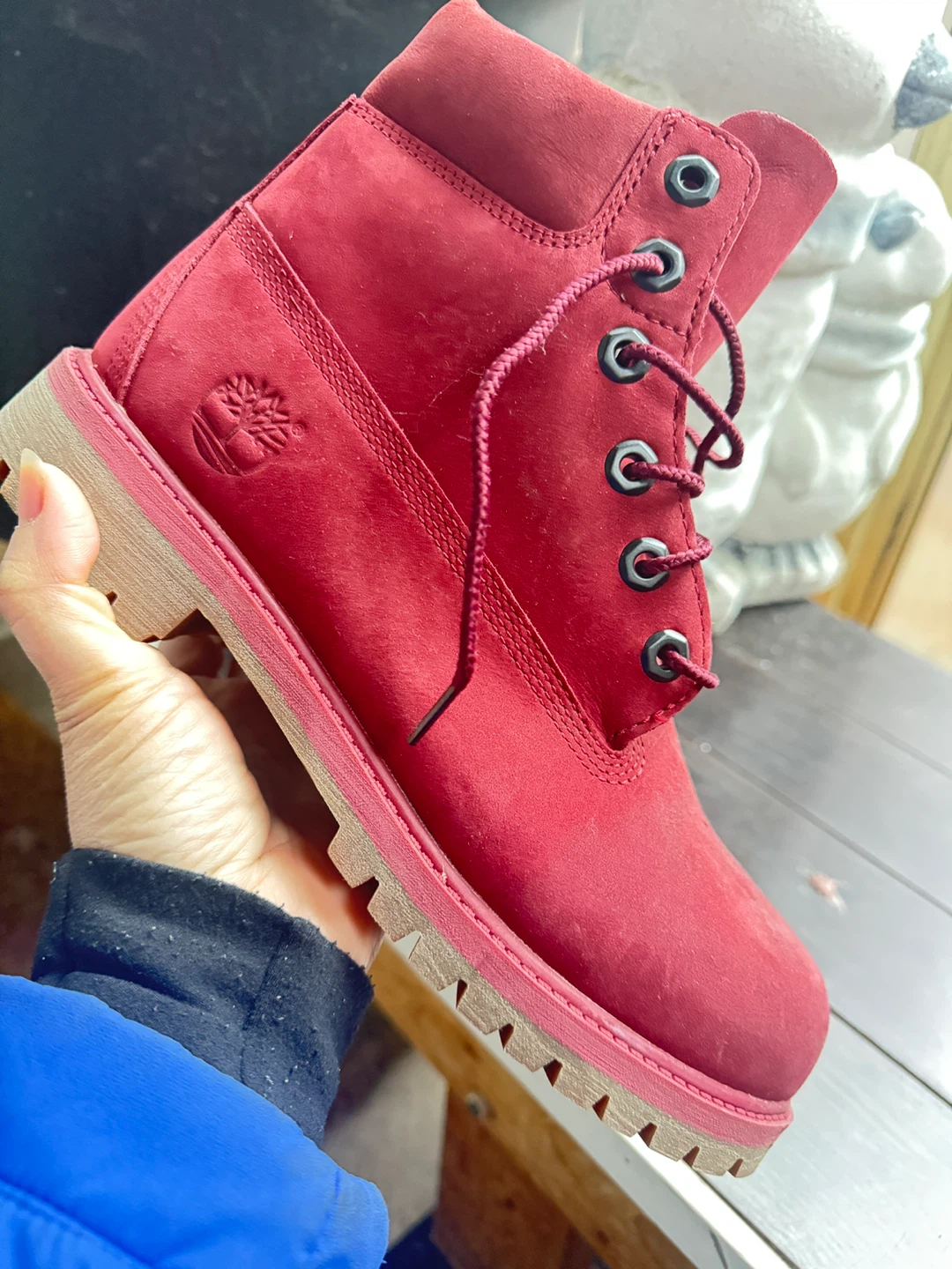 Timberland Red Suede Boots size US 5.5 - photo 3
