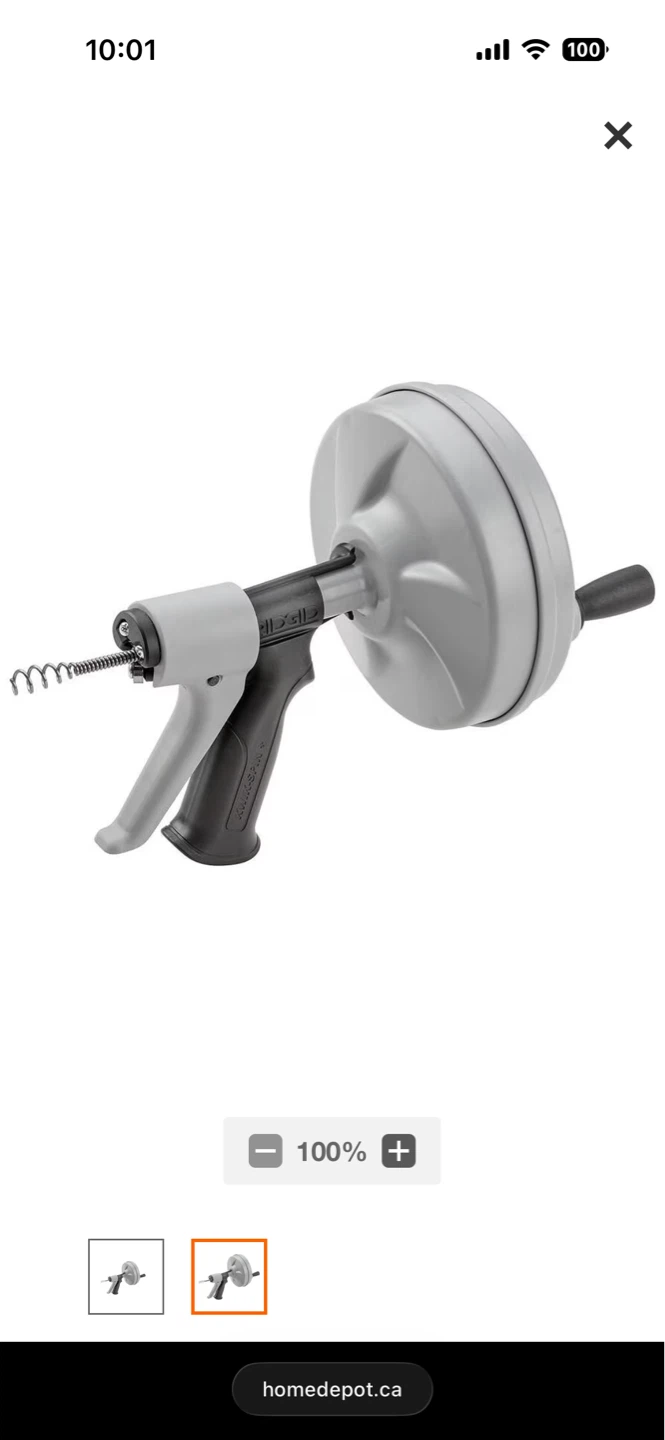 RIDGID Kwik-Spin Hand Drain Auger - photo 2
