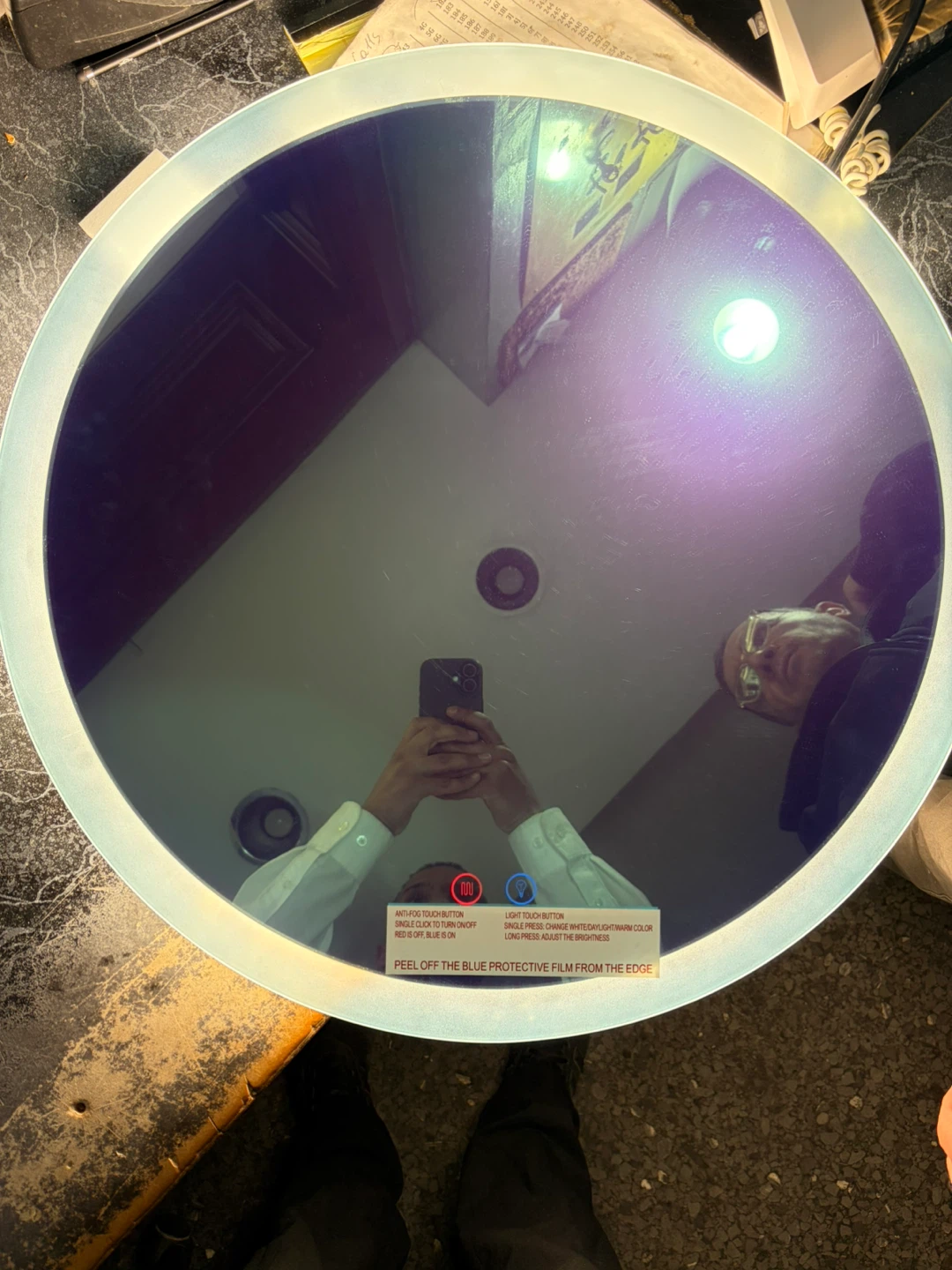 Round LED Lighted Mirror - photo 2