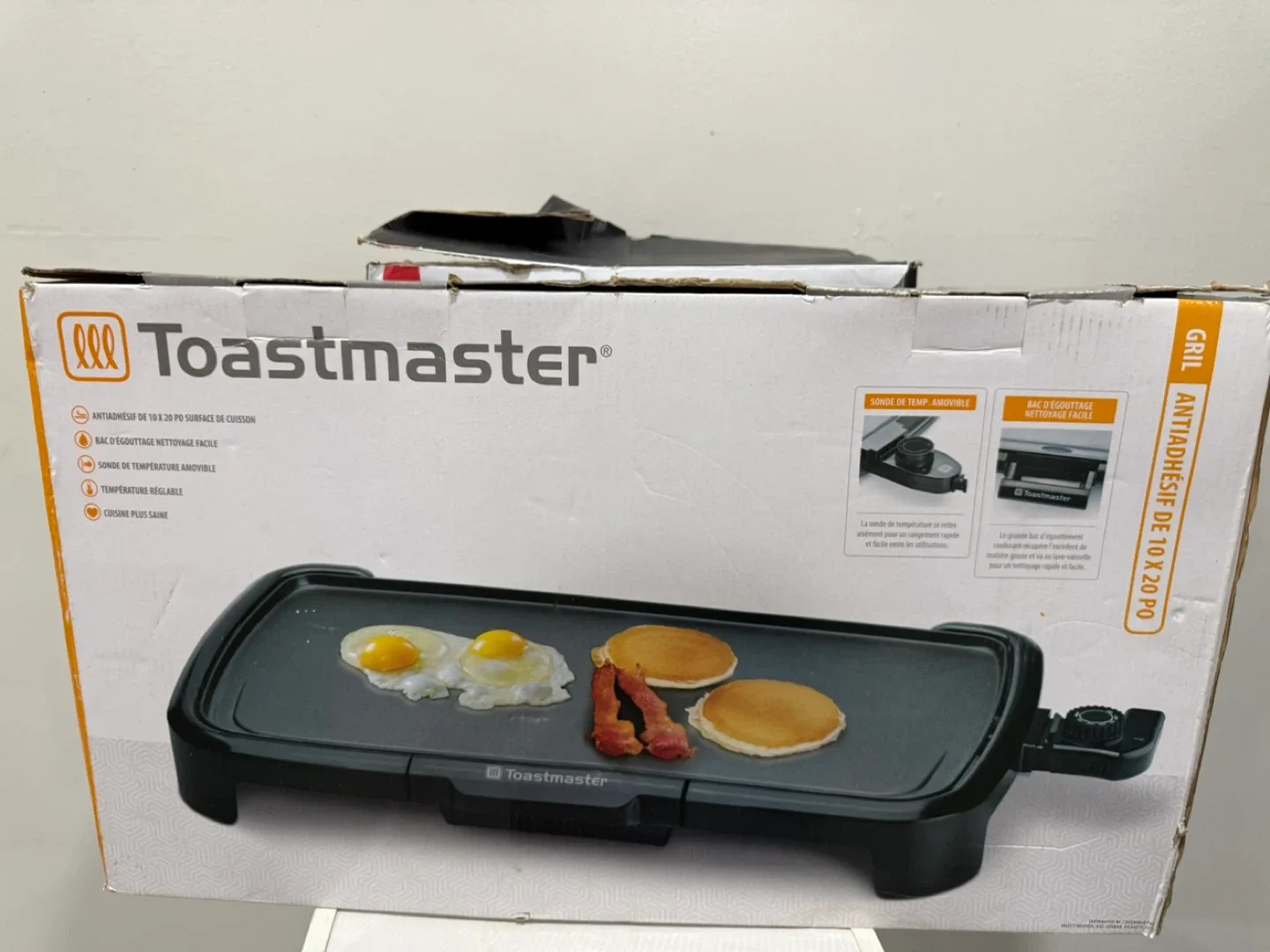 Toastmaster 10 x 20 Inch Non-Stick Griddle