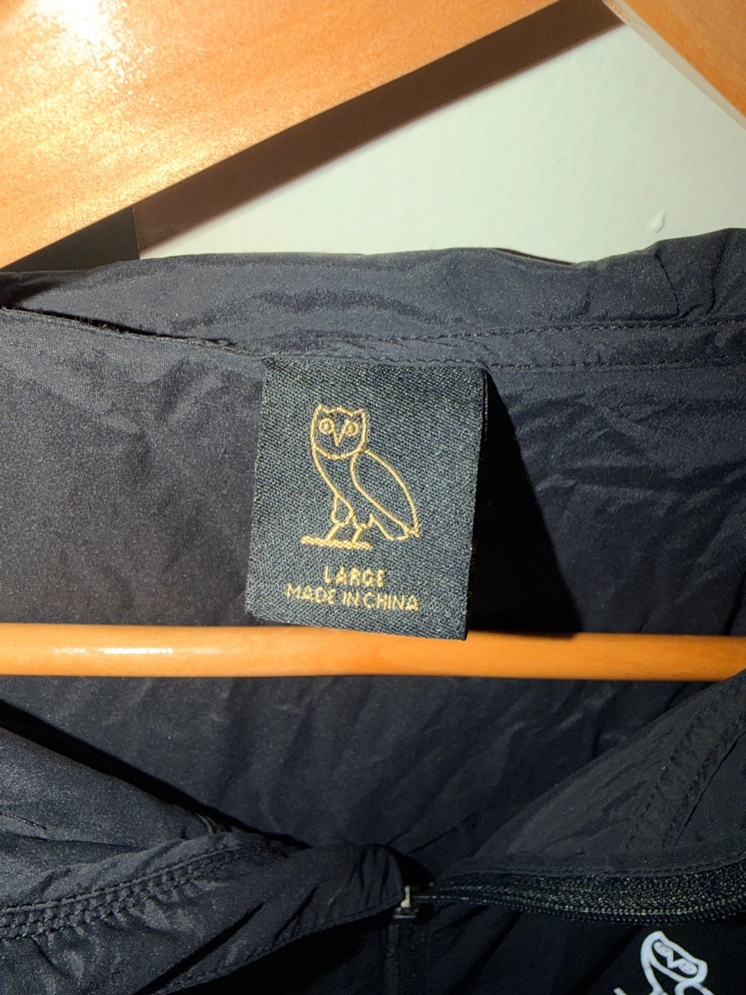 OVO Owl Hoodie Jacket - Black, Size Large - photo 2