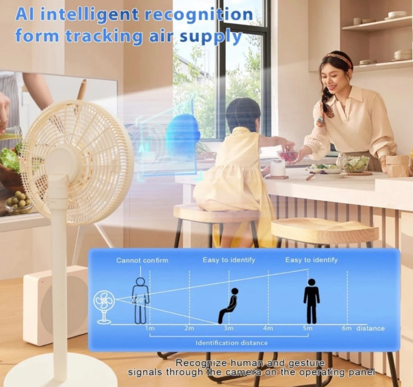 New in Box AI Smart Pedestal Fan - photo 5