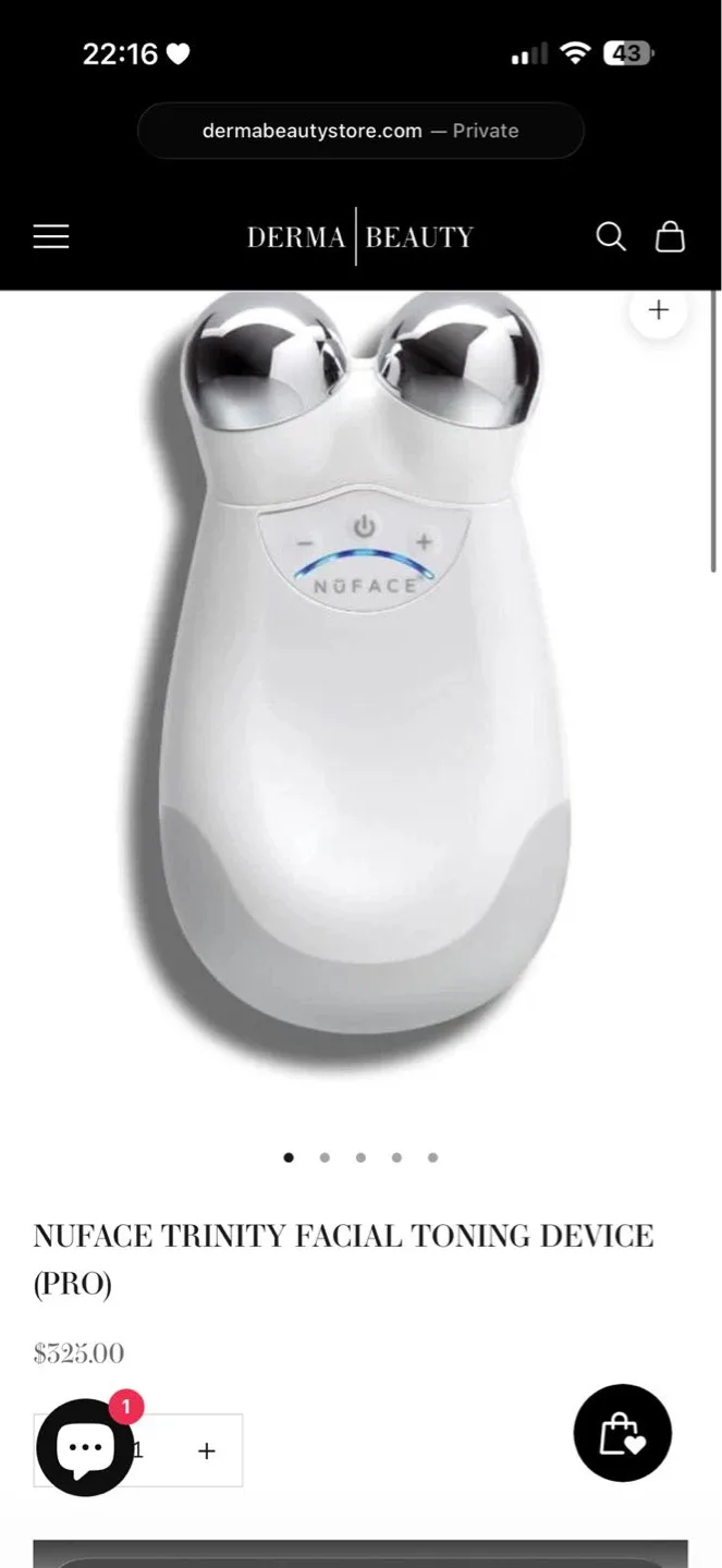 NuFace Trinity Facial Toning Device with Aqua Gel Activator - photo 5