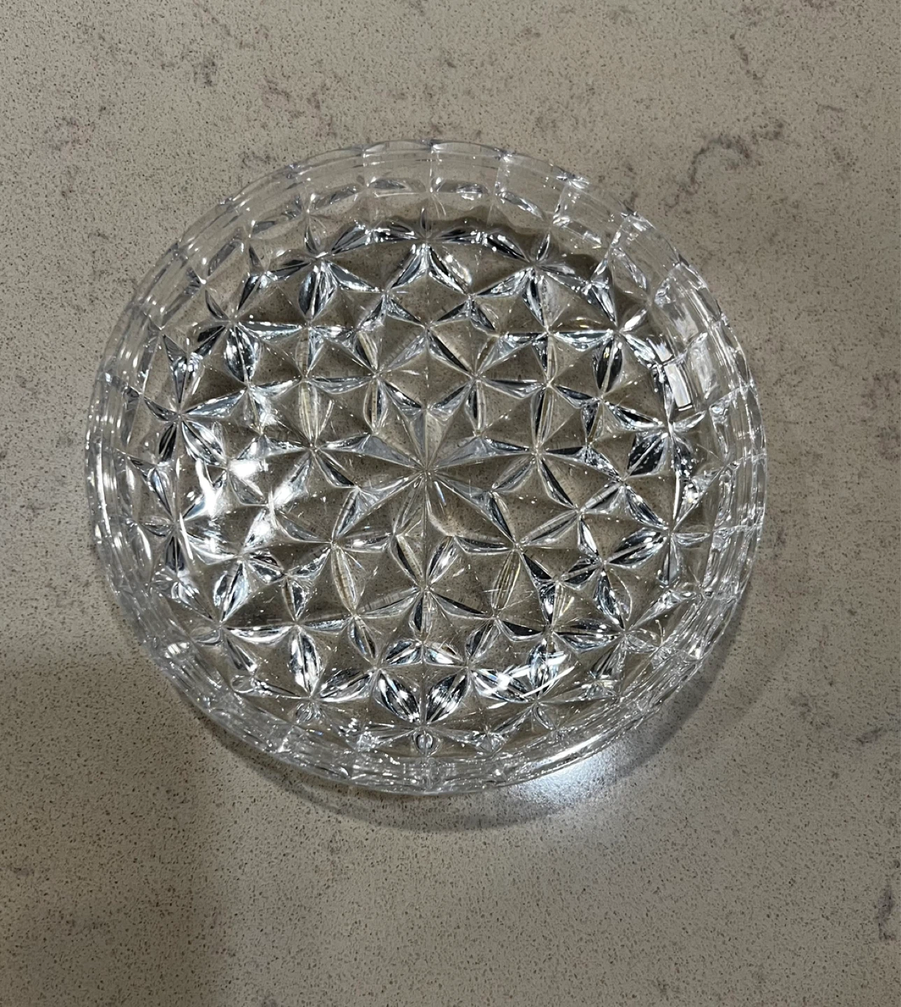 Vintage Crystal Jewellery Dish