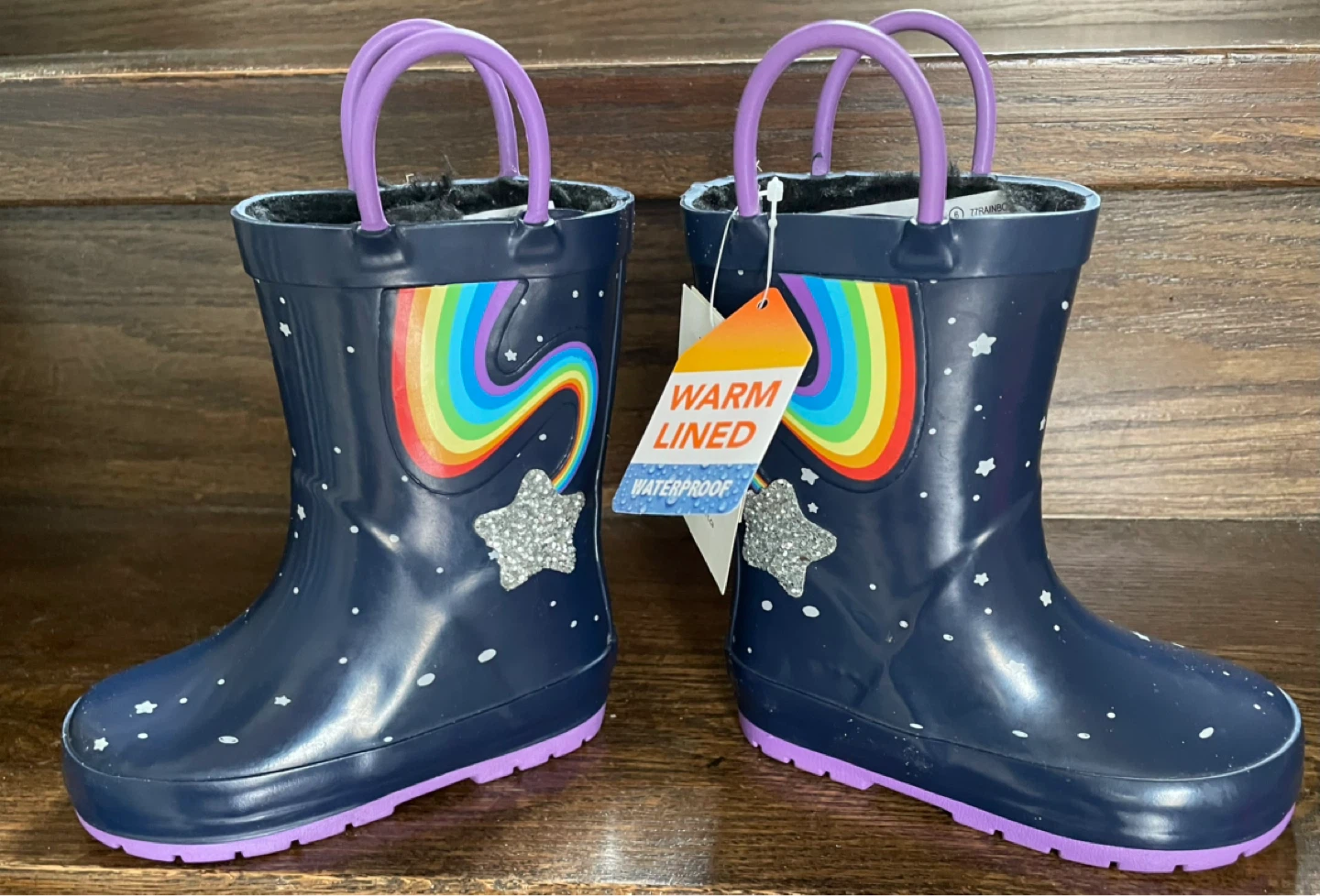 Kids' Warm Lined Waterproof Rain Boots - photo 4