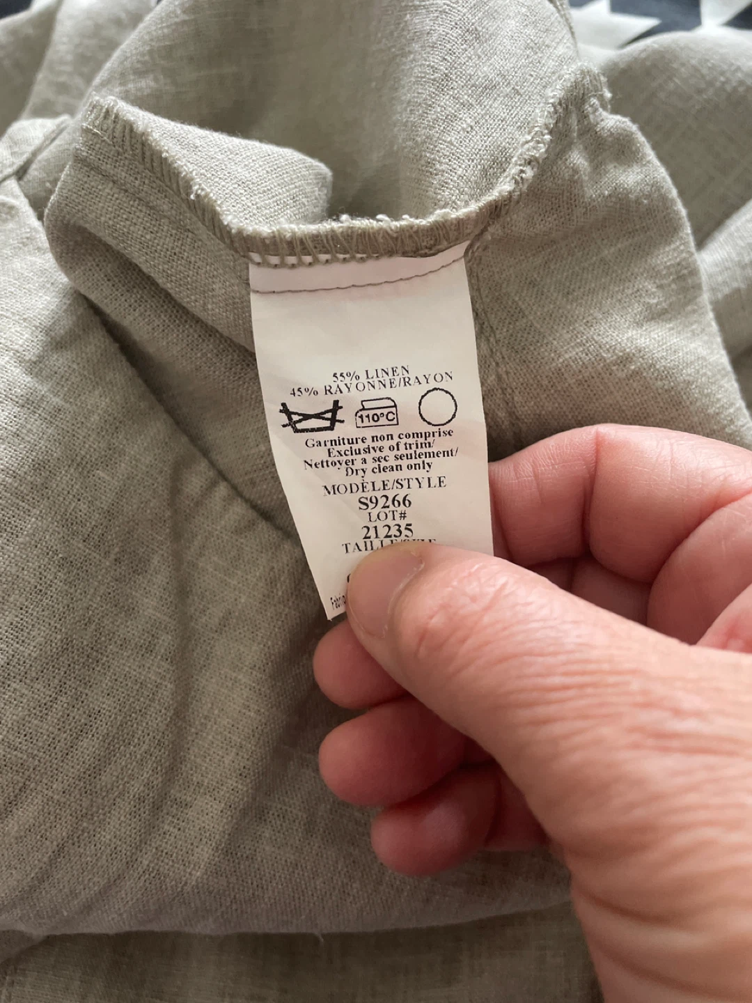 Dalmys Linen Blend Dress - Beige - Size 5 - photo 5
