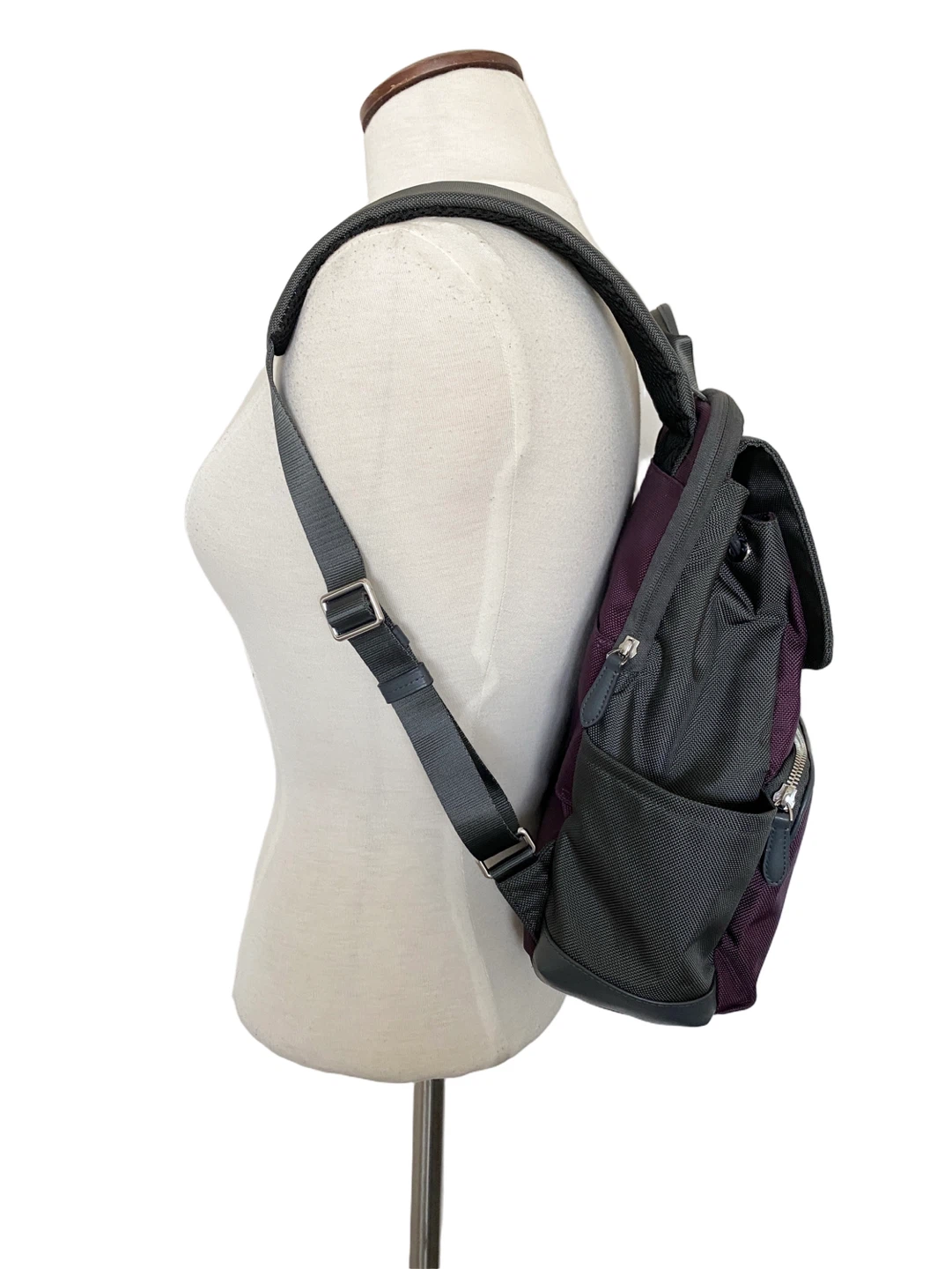 Tumi Ballistic Nylon Small Backpack Grey/Purple - photo 2
