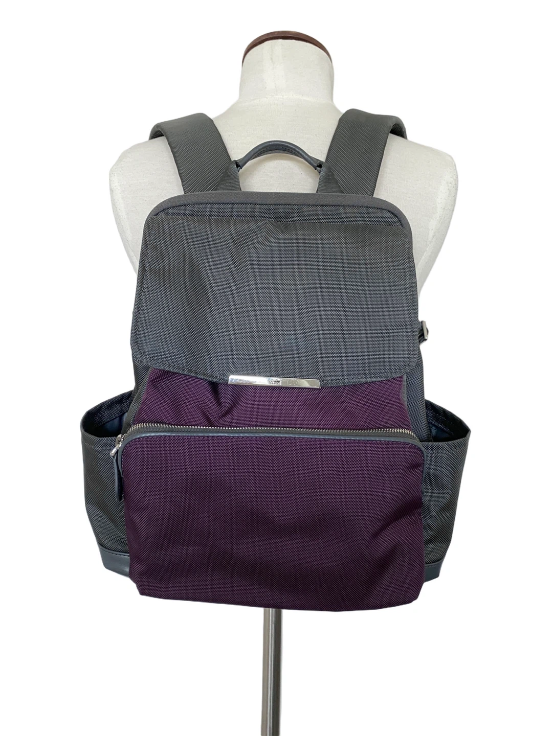 Tumi Ballistic Nylon Small Backpack Grey/Purple