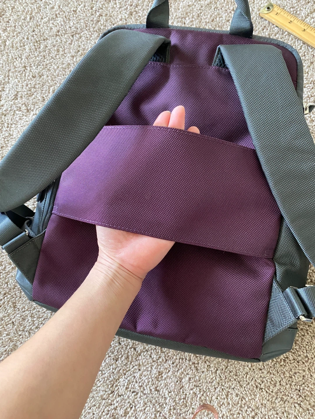 Tumi Ballistic Nylon Small Backpack Grey/Purple - photo 5
