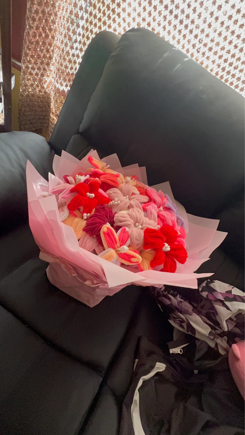 Handmade Yarn Flower Bouquet