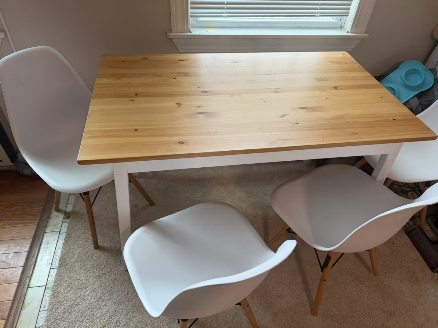 Dining Table and 4 Chairs Set - photo 3