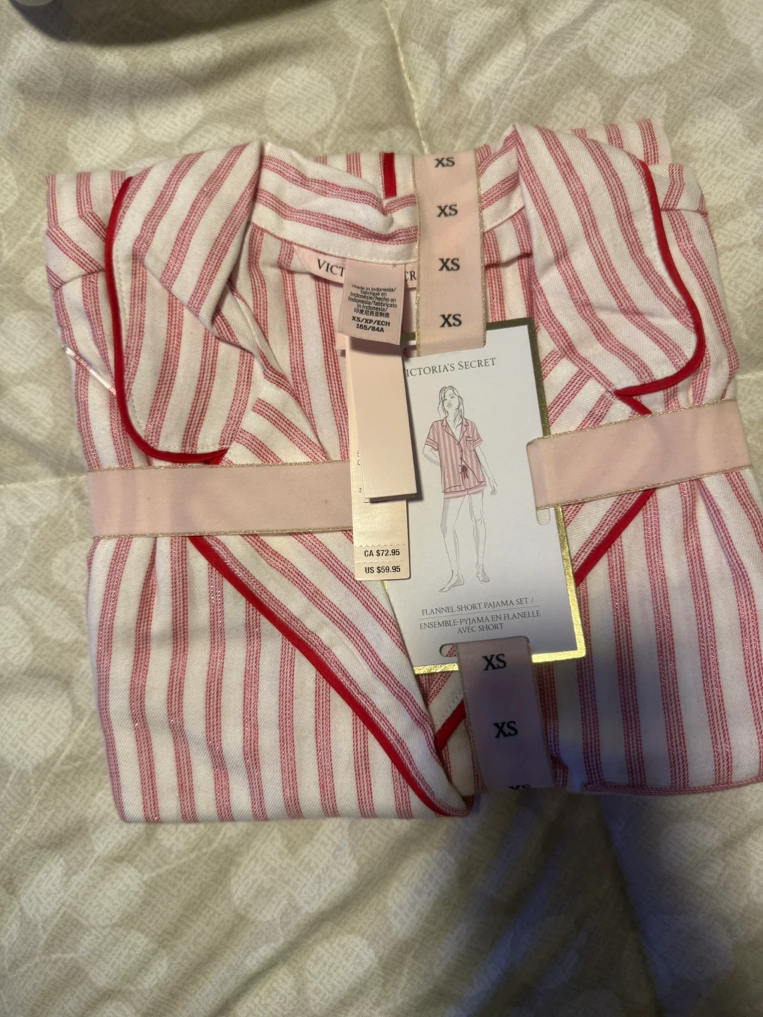 Victoria's Secret Pink Striped Pajama Set - XS - photo 3