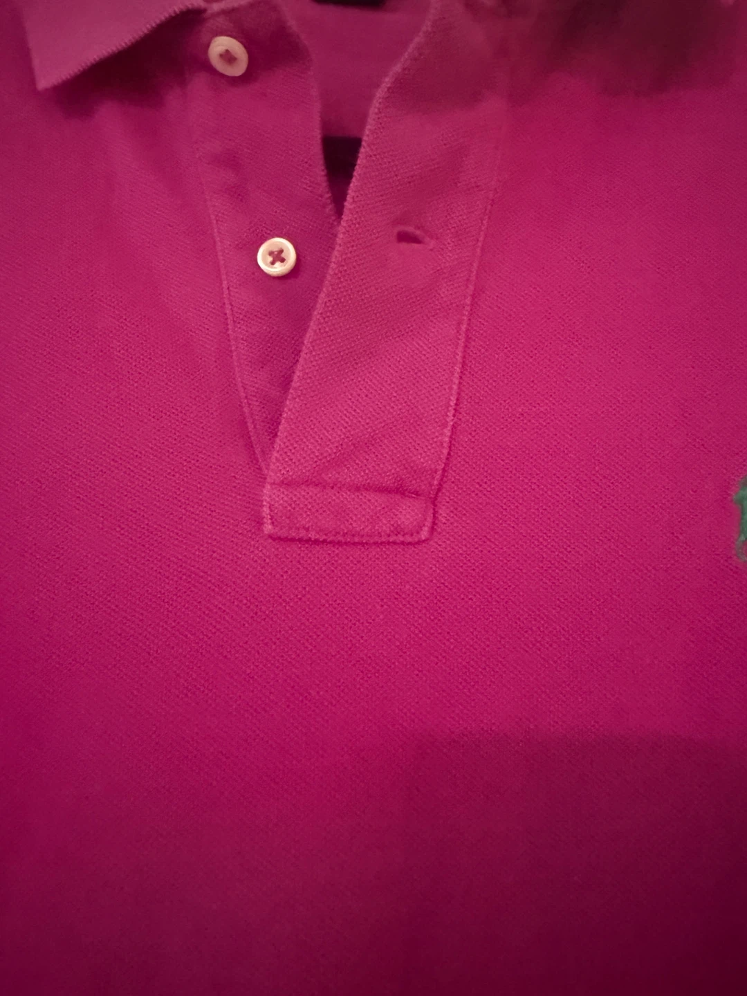 Polo Ralph Lauren Pink Cotton Short Sleeve Polo Shirt - Size M - photo 3