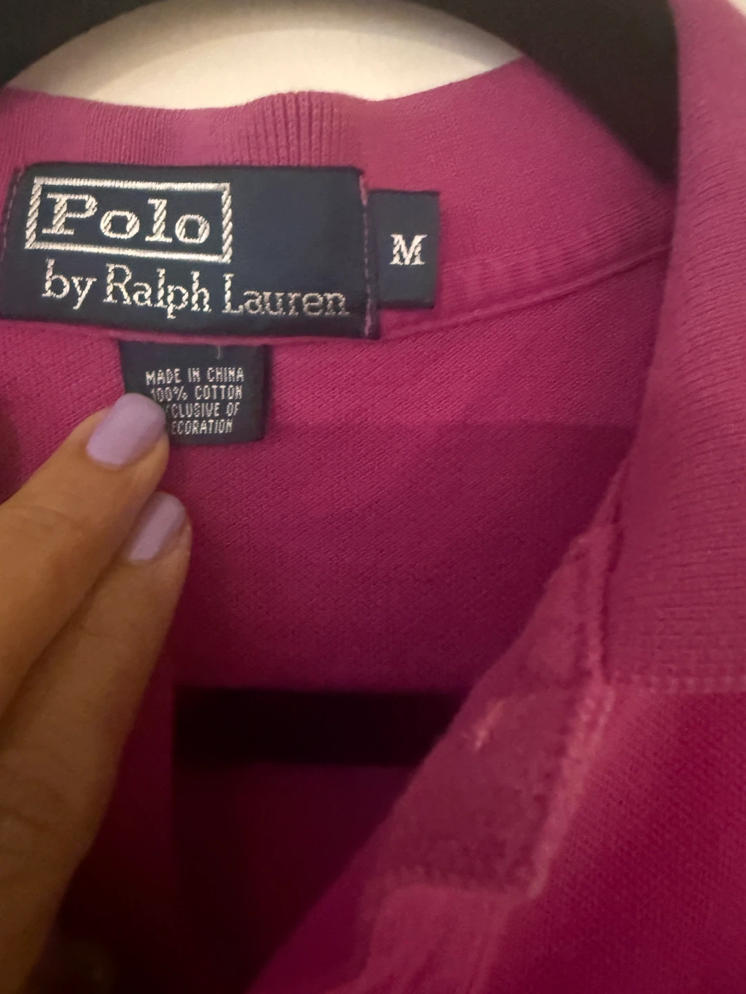 Polo Ralph Lauren Pink Cotton Short Sleeve Polo Shirt - Size M - photo 2