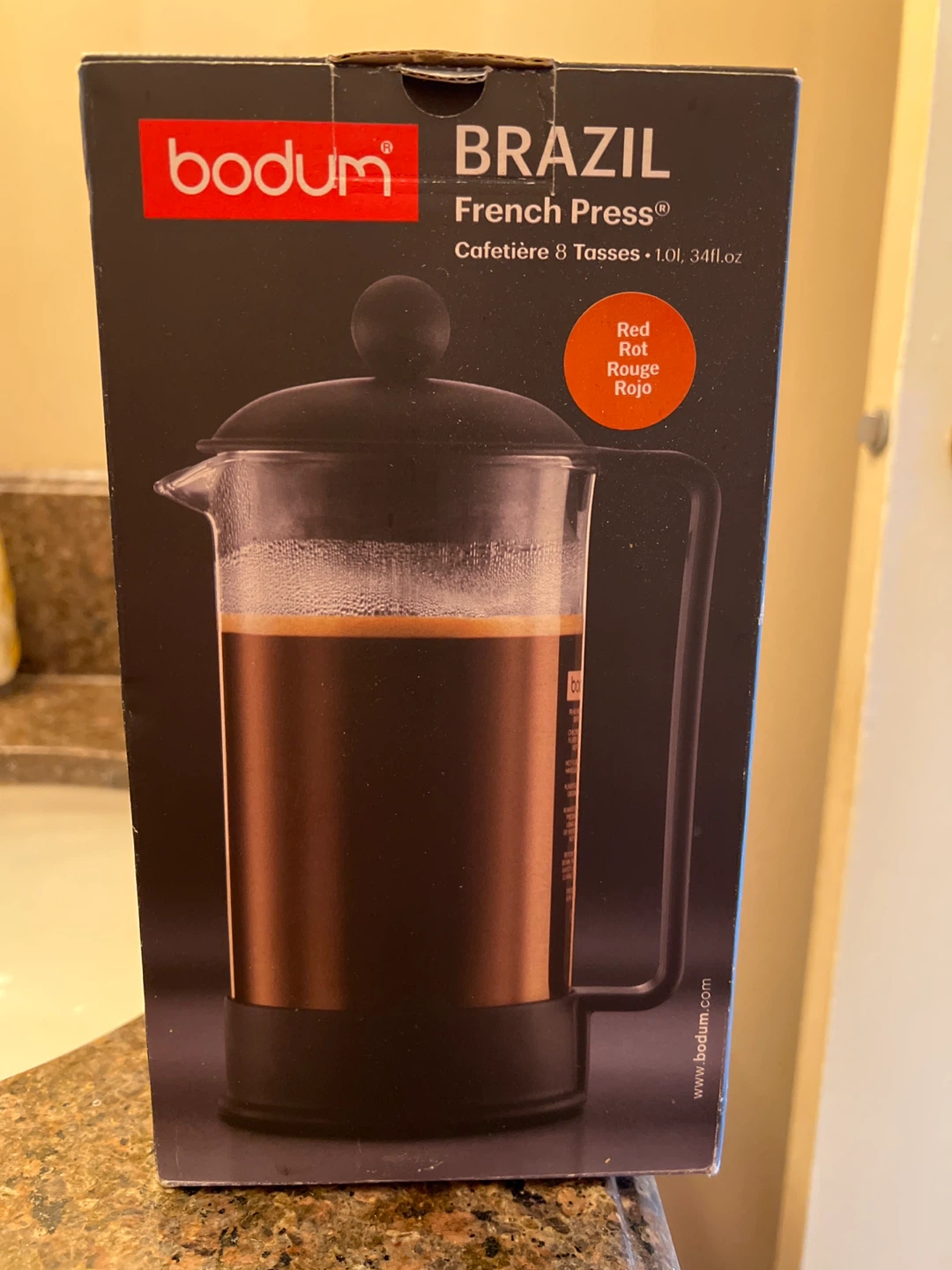Bodum Brazil French Press - 8 Tasses / 1.0L