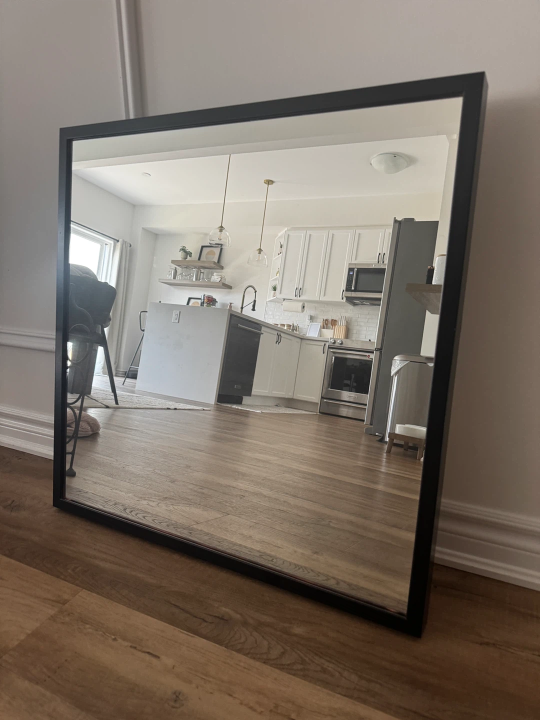Black Framed Wall Mirror