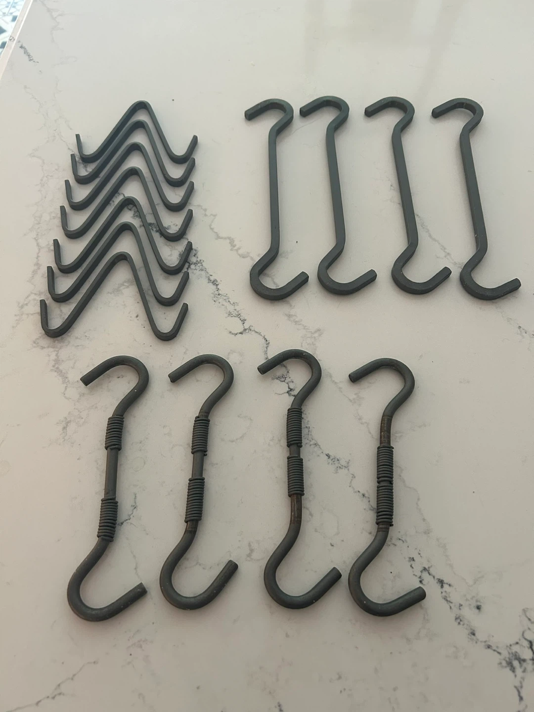 Assorted S-Hooks and Pot Hanger Hooks