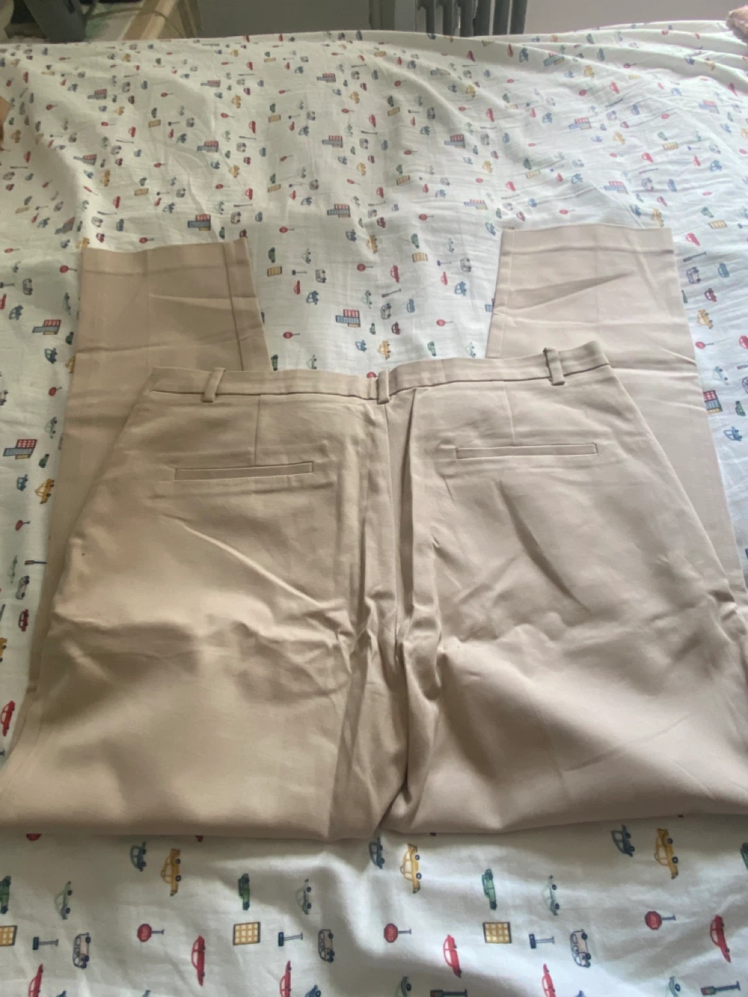 ZARA BASIC beige twill pants women's size 10 - photo 2