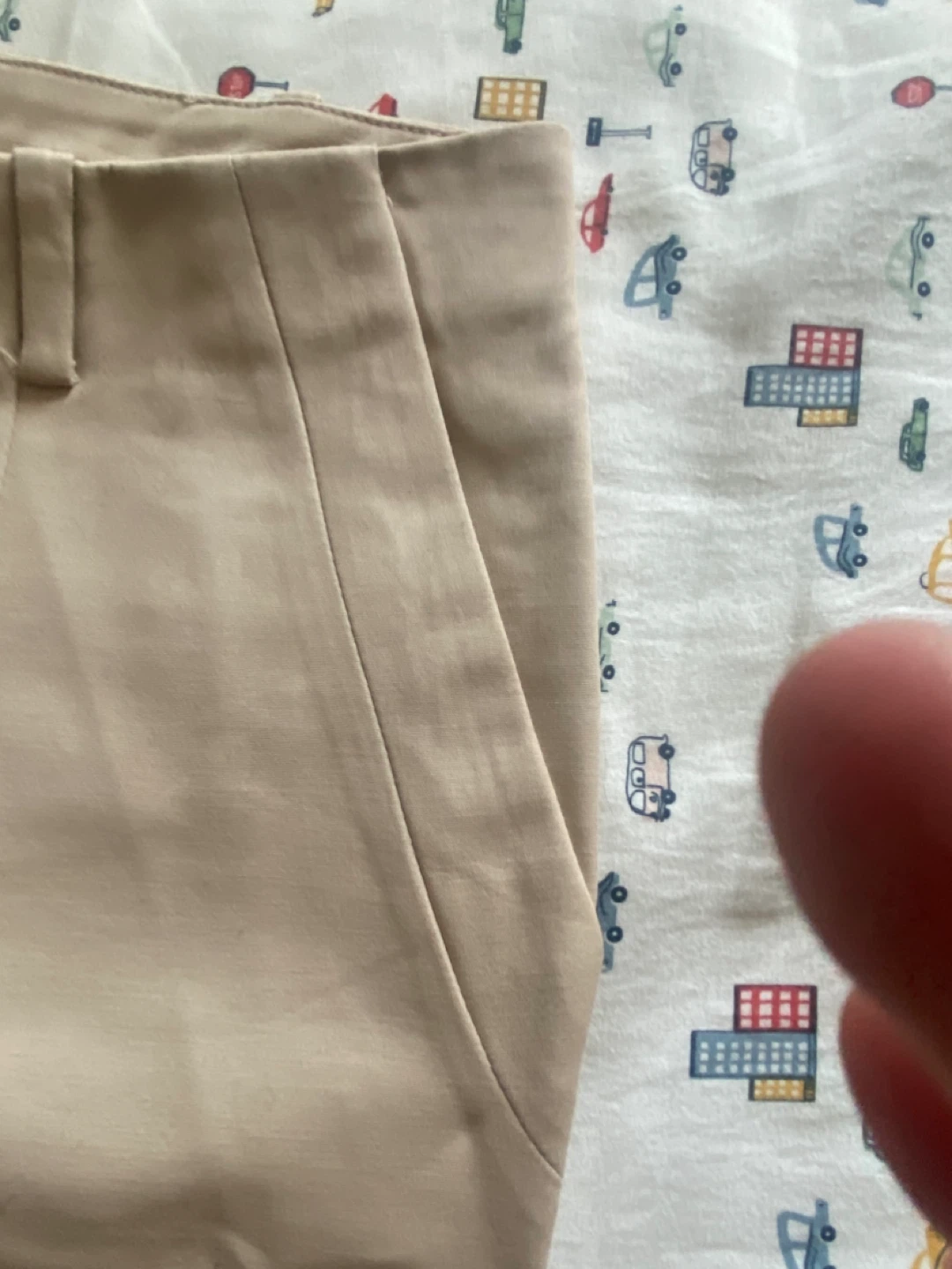 ZARA BASIC beige twill pants women's size 10 - photo 5