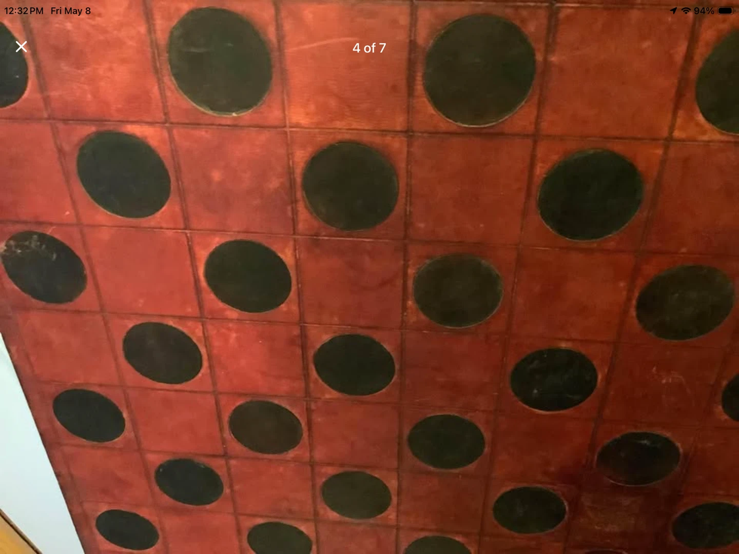 Unique Vtg Leather Hd Md Checkers/Chess Board 🐞 - photo 4