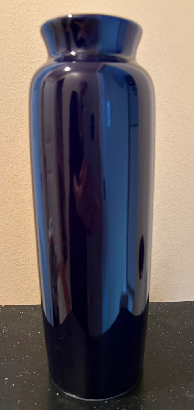 Apex Quality Blue Ceramic Peacock Vase - photo 2