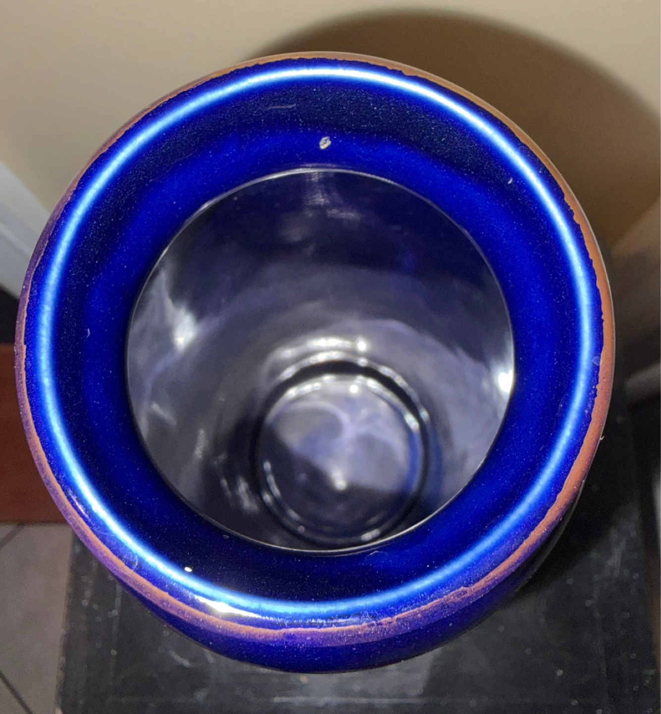 Apex Quality Blue Ceramic Peacock Vase - photo 3