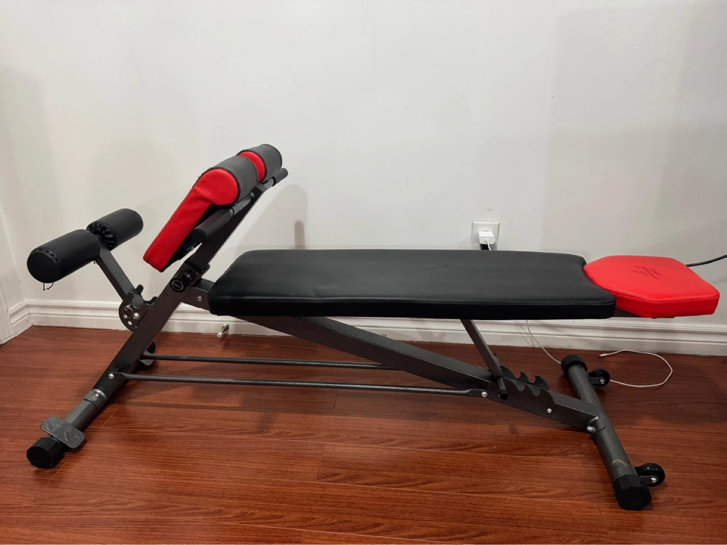Adjustable Weight Bench with Red Accents - photo 2