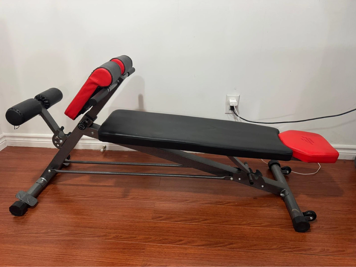 Adjustable Weight Bench with Red Accents - photo 3